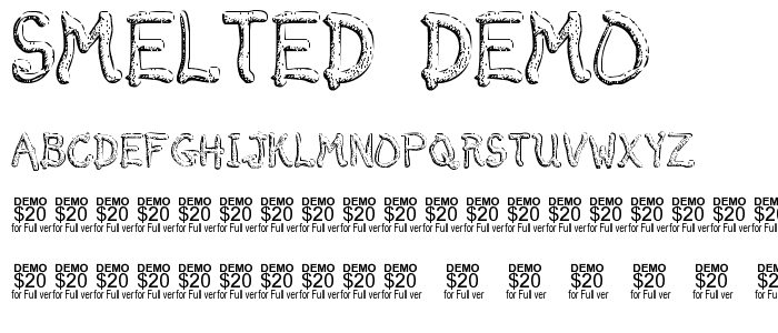 Smelted Demo font